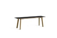 Billede af HAY CPH Deux 215 Bench 140x35x45 cm - Lacquered Solid Oak/Ink Black Laminate