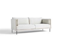 Billede af HAY Silhouette 3 Personers Sofa Mono L:212 cm - Coda 100 / Black Powder Coated Steel