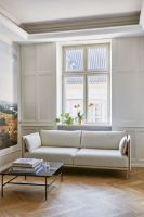 Billede af HAY Silhouette 3 Personers Sofa Mono L:212 cm - Coda 100 / Black Powder Coated Steel