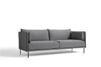 Billede af HAY Silhouette 3 Personers Sofa Mono L:212 cm - Coda 182 / Black Powder Coated Steel