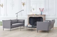 Billede af HAY Silhouette 3 Personers Sofa Mono L:212 cm - Coda 182 / Black Powder Coated Steel