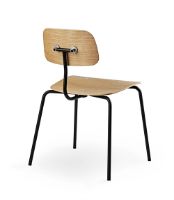 Billede af Montana Kevi 2060 Spisebordstol SH: 47 cm - Eg/Sort Stel