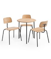 Billede af Montana Kevi 2060 Spisebordstol SH: 47 cm - Eg/Sort Stel