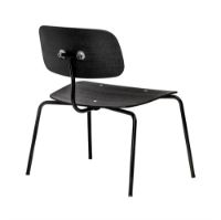 Billede af Montana Kevi 2063 Loungestol SH: 43 cm - Sort Ask/Sort Stel