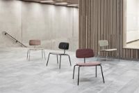 Billede af Montana Kevi 2063 Loungestol SH: 43 cm - Sort Ask/Sort Stel