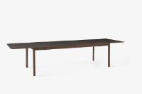 Billede af &Tradition Patch HW2 Extendable Table 240x100 cm - Oiled Walnut w. Cacao Orinoco 0749 Fenix Nano Laminate & Brass