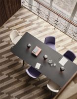 Billede af &Tradition Patch HW2 Extendable Table 240x100 cm - Oiled Walnut w. Cacao Orinoco 0749 Fenix Nano Laminate & Brass