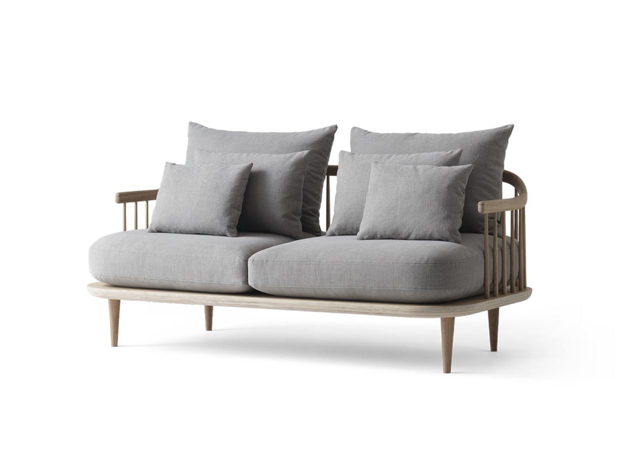 Billede af &Tradition Fly SC2 Sofa L: 162 cm - Oiled Oak/Hot Madison 094