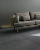 Billede af &Tradition Fly SC3 Sofa w. Side Tables L: 240 cm - Oiled Oak/Hot Madison 094