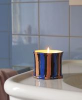 Billede af HAY Stripe Scented Candle Ø: 8,5 cm - Mint Leaf OUTLET
