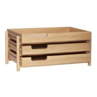 Billede af Hübsch Note Brevbakke 38x24 cm - Egetræ/Natur