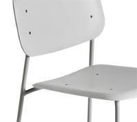 Billede af HAY Soft Edge P10 Bar Stool Low SH: 65 cm - Soft Grey Powder Coated Steel/Soft Grey 