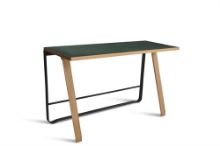 Billede af Bent Hansen Hemingway Skrivebord H: 73,5 cm - Eg/Grøn
