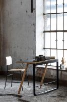 Billede af Bent Hansen Hemingway Skrivebord H: 73,5 cm - Eg/Grøn