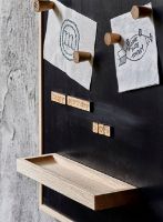Billede af The Oak Men Notice Shelf Large B: 25 cm - Dark Oak OUTLET