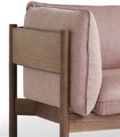 Billede af HAY Arbour 3 Seater B: 220 cm - Re-wool 648 / Oiled Waxed Solid Walnut