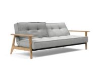 Billede af Innovation Living Splitback Frej Sovesofa L: 232 cm - Eg/Micro Check Grey