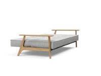 Billede af Innovation Living Splitback Frej Sovesofa L: 232 cm - Eg/Micro Check Grey