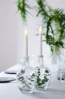 Billede af Sirius Sara Tall Wave 2STK H: 25 cm Bevægelig flamme - Hvid 