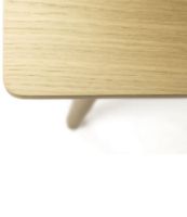 Billede af FDB Møbler D104 Isabel Ahm Sofabord Åstrup 55x120 cm - Natur Eg 