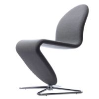 Billede af Verpan System 1-2-3 Dining Chair Standard SH: 47 cm - Steelcut Trio 2 153/Butterfly Aluminium