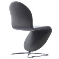 Billede af Verpan System 1-2-3 Dining Chair Standard SH: 47 cm - Steelcut Trio 2 153/Butterfly Aluminium