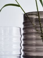Billede af Louise Roe Willy Glass Vase Ø: 21 cm - Smoke