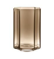 Billede af Louise Roe Funki Vase Asymmetric H: 34 cm - Smoke