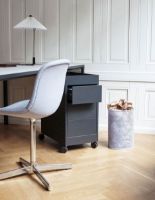 Billede af HAY New Order Trolley/B3 Drawer And Tray Top incl. Lock 34x68 cm - Charcoal 