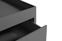 Billede af HAY New Order Trolley/A1 Drawer And Tray Top incl. Lock 34x68 cm - Charcoal