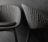 Billede af Cane-line Indoor Hynde til Peacock Stol 40x43 cm - Black Leather