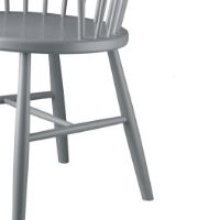 Billede af FDB Møbler J18 Spisebordsstol SH: 45 cm - Lysegrå