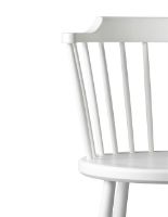 Billede af FDB Møbler J18 Spisebordsstol SH: 45 cm - Hvid