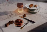 Billede af FLOS Last Order Fluted Lamp H: 14 cm - Polished Brass