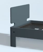 Billede af Auping Auronde Sengegavl Lav 80 cm - Cool Grey