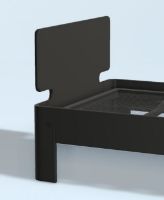 Billede af Auping Auronde Sengegavl Lav 80 cm - Deep Black (+3395)