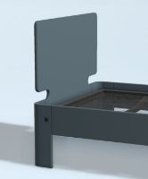 Billede af Auping Auronde Sengegavl Høj 80 cm - Cool Grey