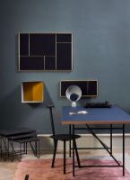 Billede af Please Wait To Be Seated Nouveau Pin H: 89 cm - Navy Blue/Brass