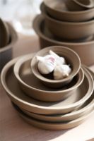 Billede af FDB Møbler V24 Grethe Meyer Ildpot Lille keramiks fad dyb Ø: 15,5 cm - Brun