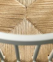 Billede af FDB Møbler J80 Jørgen Bækmark Stol SH: 45 cm - Hvid/Natur Flet