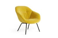 Billede af HAY AAL87 Chair H: 81 cm - Black Powder Coated Steel / Lola Yellow