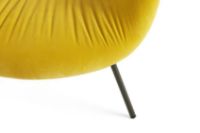 Billede af HAY AAL87 Chair H: 81 cm - Black Powder Coated Steel / Lola Yellow