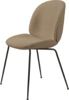 Billede af GUBI Beetle Dining Chair Fully Upholstered Light Bouclé SH: 45 - Black/003