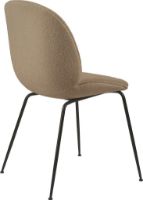 Billede af GUBI Beetle Dining Chair Fully Upholstered Light Bouclé SH: 45 - Black/003