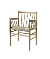 Billede af FDB Møbler J81 Jørgen Bækmark  Armstol - Olieret Eg/Natur Flet 