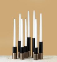 Billede af GUBI Space Candlestick Lysestage H: 20 cm - Antik Brass