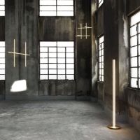 Billede af FLOS Coordinates Floor Lamp H: 200 cm - Anodized Champagne