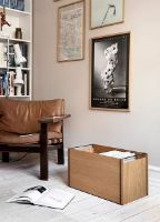 Billede af Moebe Storage Box 60x31 cm - Oak / Black Steel 