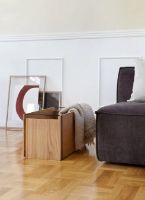 Billede af Moebe Storage Box 60x31 cm - Oak / Black Steel 