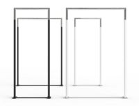 Billede af FROST BUKTO Tøjstander 6002 150x62,8cm - Sort/Poleret